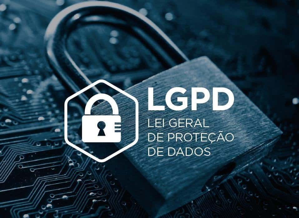 Cadeado (Texto: LGPD Lei de proteção de dados) - Contabiehl